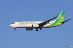 「すかい」 春秋航空 B737-8AL JA06GR Landing