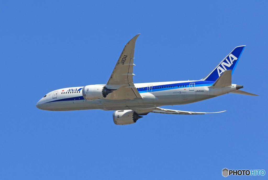 「青色が好き」 ANA 787-8  ☮Takeoff 