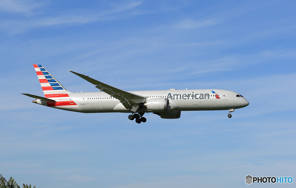 「SKY」 American 787-9 N821AN Landing