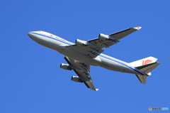 「青色」China 747-400 B-2475  出発です