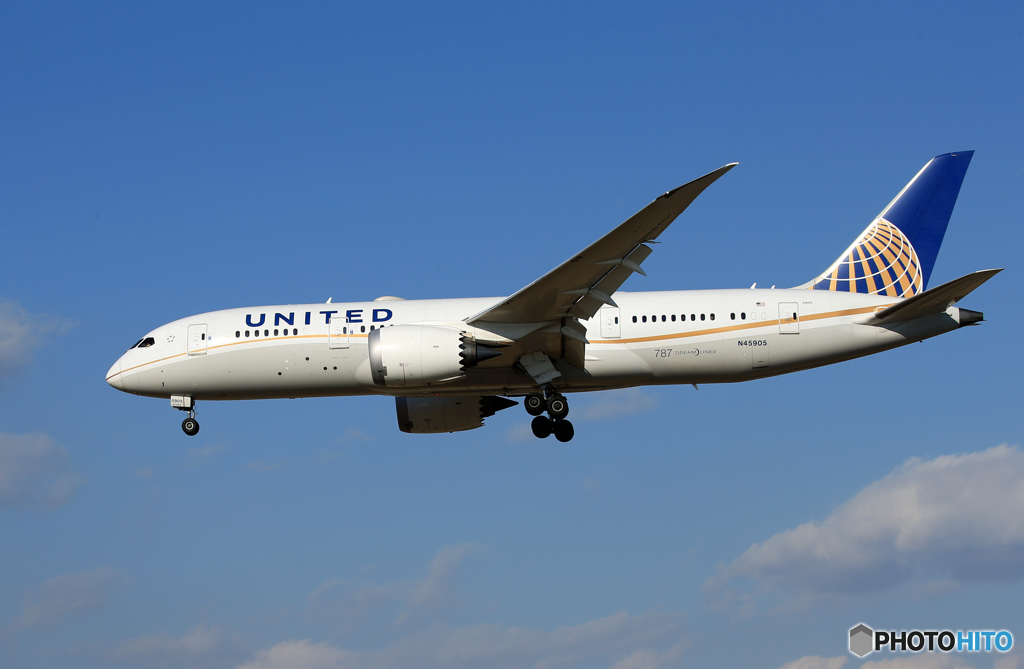 UITED 787-8 N45905 到着です