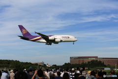 「晴れ」 Thai A380-841 HS-TUA 着地前