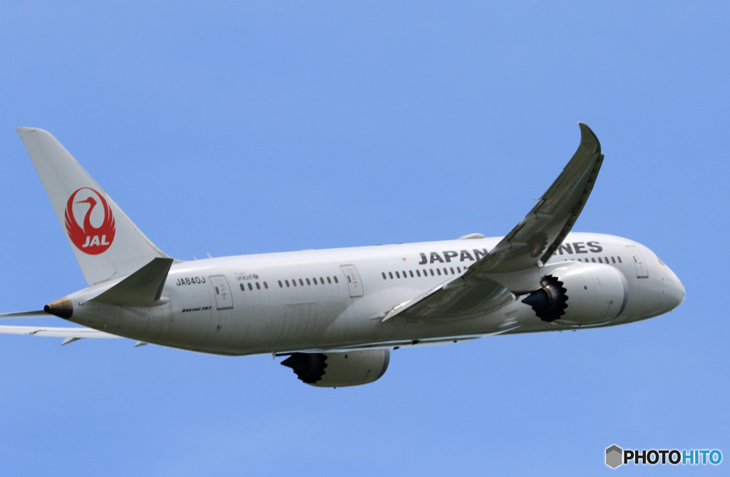 「青色」 JAL 787-8 JA840J 飛行