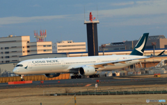 「群青」 レア機CATHAY A350-1041 B-LXF Takeoff 