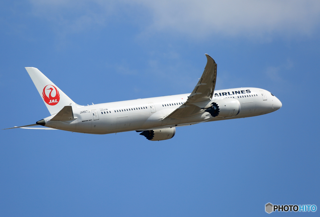 「青い空」が一番 JAL 787-9 JA867J 出発 
