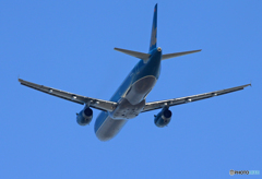 「青い空」が一番 Vietnam A321 出発です