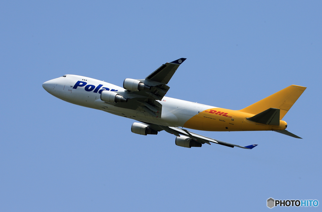 「青色が好き」POLAR 747-400 N451PA 出発