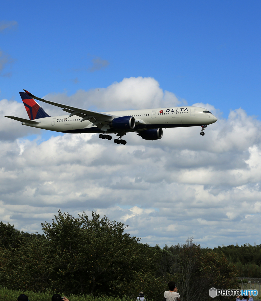 「青色」 DELTA A350-941 N505DN 到着です