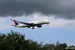 「あおいそら」 DELTA A350-941 N503DN 着陸