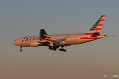 「空色」 American 777-200 N779AN Landing