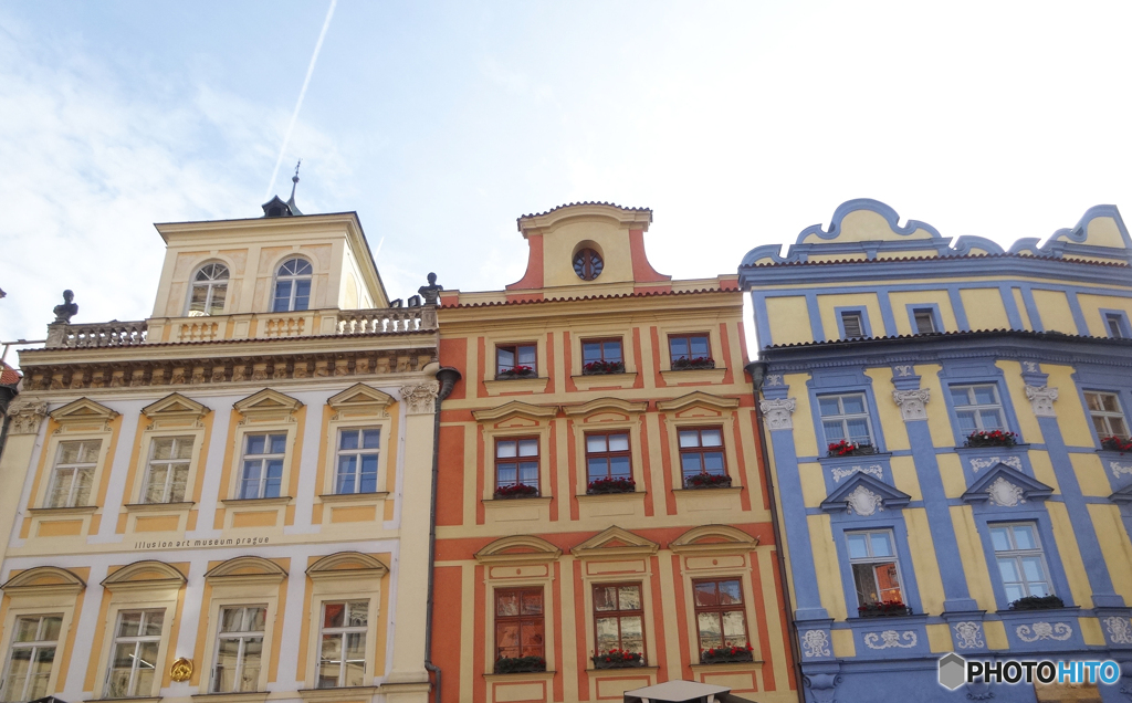 チェコ（８２７）プラハの素敵な街並み　