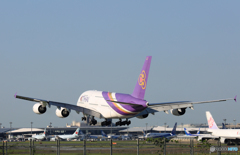 「良い空～」 THAI A380-841 HS-TUD 飛行