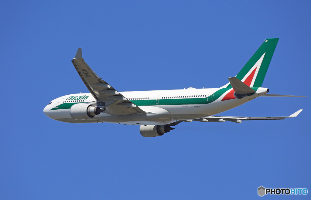 ☀「青い空」が一番Alitalia A330-200 EI-EJO出発