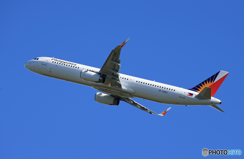 「空色」Philippines A321-231 RP-C9907 離陸します