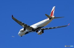 「ブルー」 SriLankan A330-343 クロス機出発です