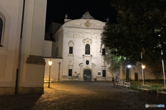 チェコ南部（２０２）夜のチェスキー・クルムロフ