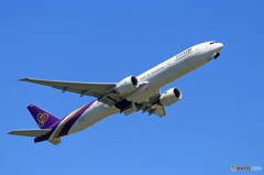 「青色」 Thai 777-3AL HS-TKO Takeoff 