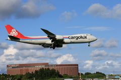 「はれー」　Cargolux 747-8 LX-VCE 着陸
