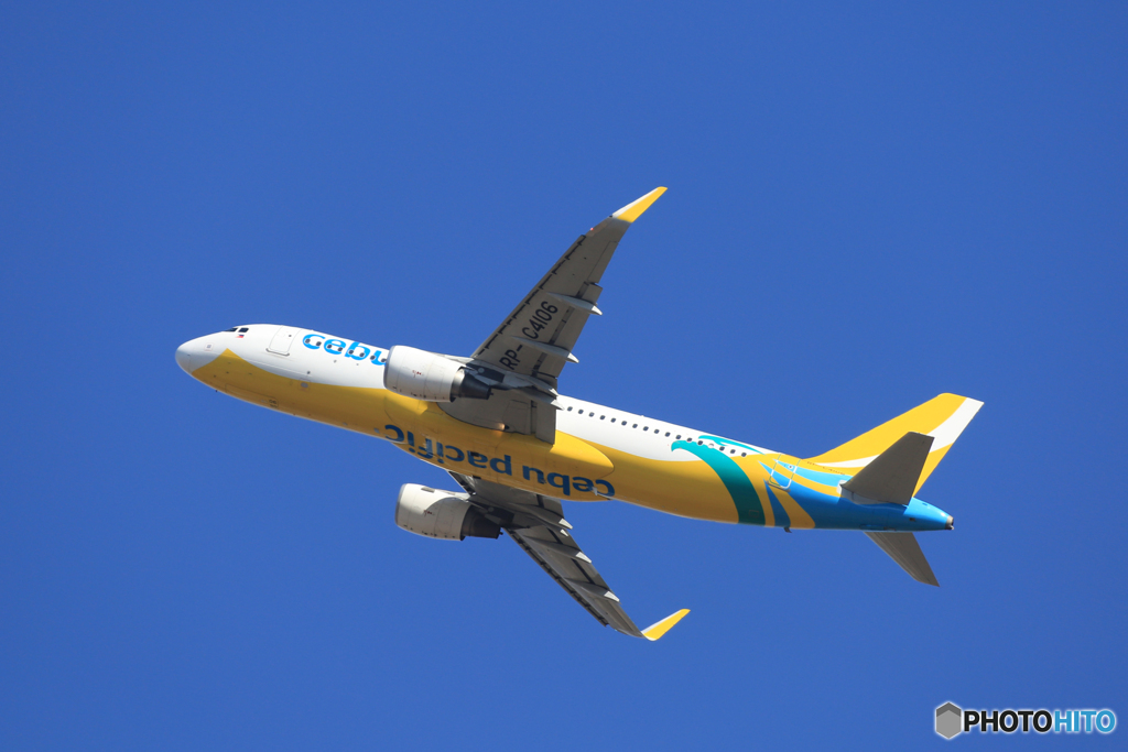「晴れ」セブ　A320-214 RP-C4100  Takeoff 