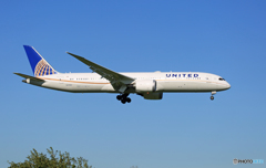 「そらー」 UNITED 787-9 N27965 Landingです 