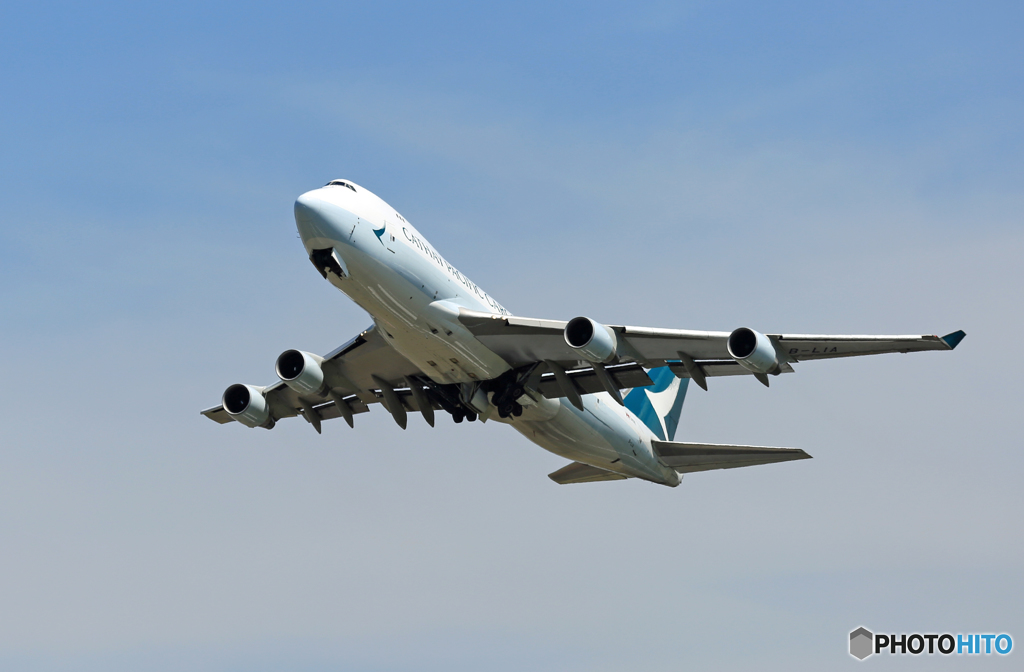 「そらー」 Cathay Cargo 747-400 B-LIA 出発