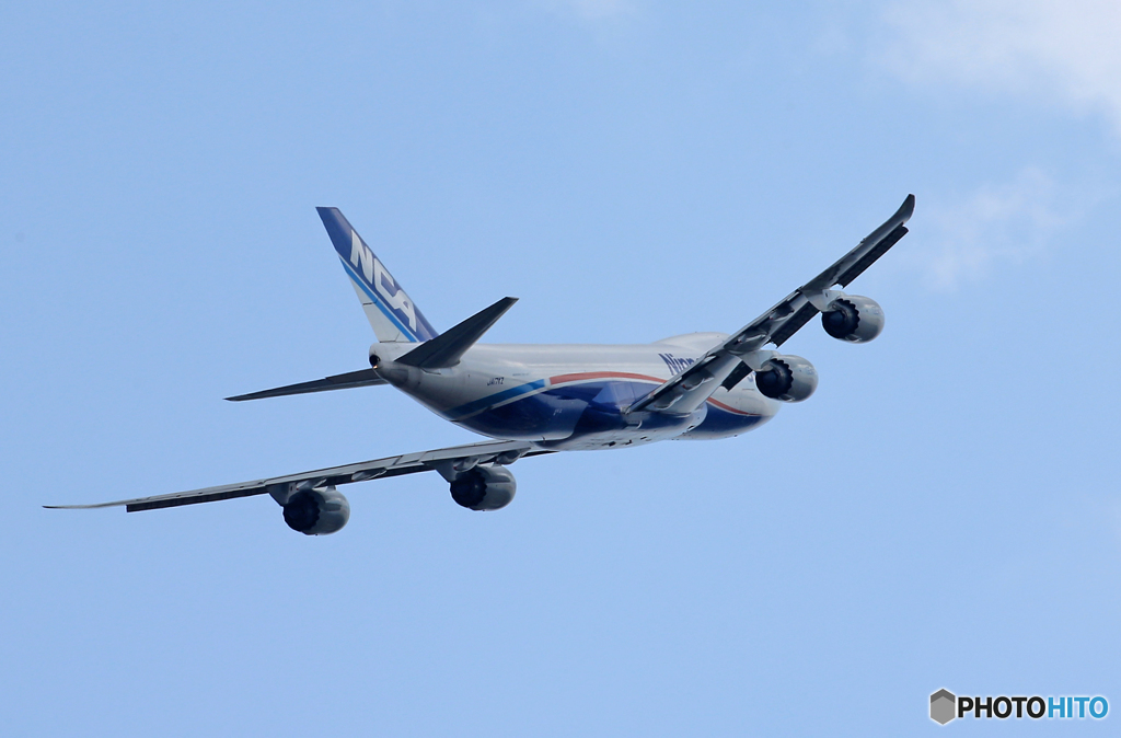  「晴れ」  NCA 747-8KZF JA17KZ Takeoff 