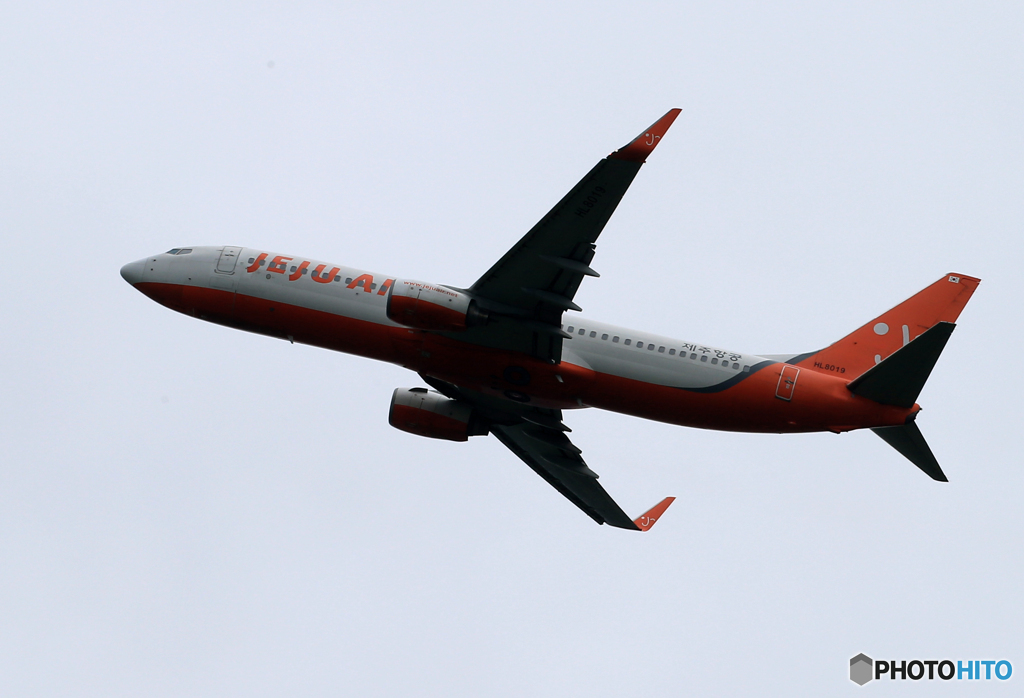 「☁」 JEJU 737 HL8019 出発です