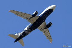 「青い空」が一番 Aurora A319-111 VP-BUN 出発