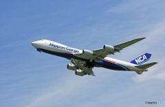 「空色」 NCA 747-8KZF JA17KZ 出発