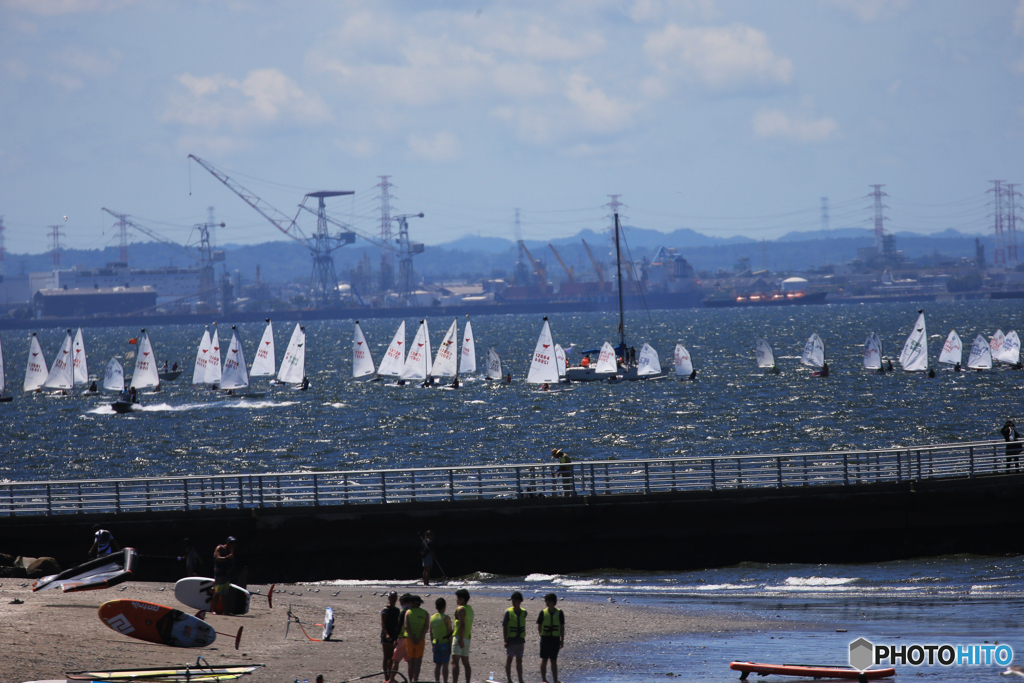 「青色が好き」東京湾・浜辺の風景です（4）