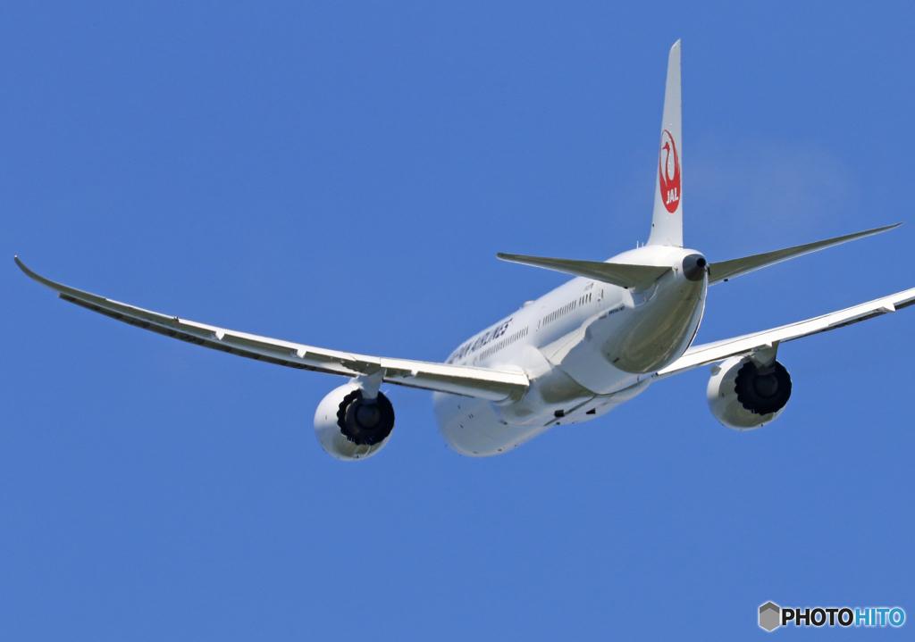 「青色」 JAL 787-9 JA862J 飛行