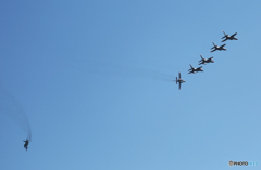 「すかい」シルバー　インパルス　編隊ブレイク