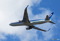 「そらー」 ANA 767-381 JA619A 離陸します