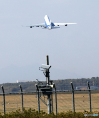 「曇り」? Air Bridge Cargo 747-8 Takeoff