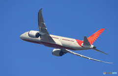 「青が大好き」Air India 787-8 VT-NAC  出発です