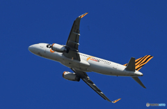 [青い空] tigerair A320-232 B-50016  離陸 