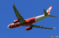 「ぶるー」 Air Asia A330-343 PK-XRA 飛ぶ