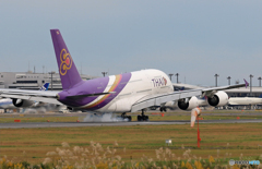 「青色が好き」THAI A380-841 HS-TUB 飛行 