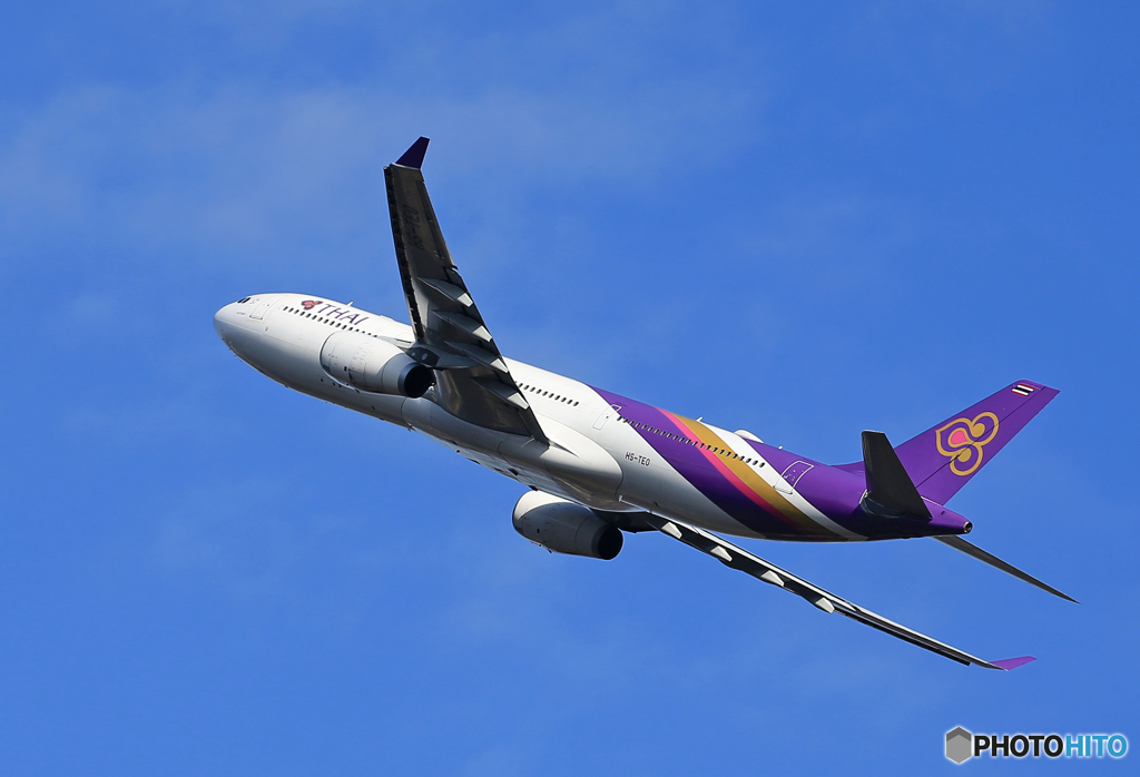 「あおいそら」THAI  A330-343 HS-TED Takeoff