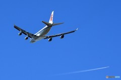 「あおぞら」 China 747 B-2476 クロス機 飛行
