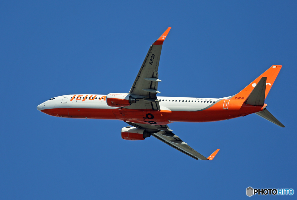 ☀「青い空」が一番JEJU 737-8GJ HL8032Takeoff 