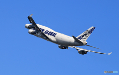 「あおぞら」ウエスタンG 747-400 N344KD Takeoff 