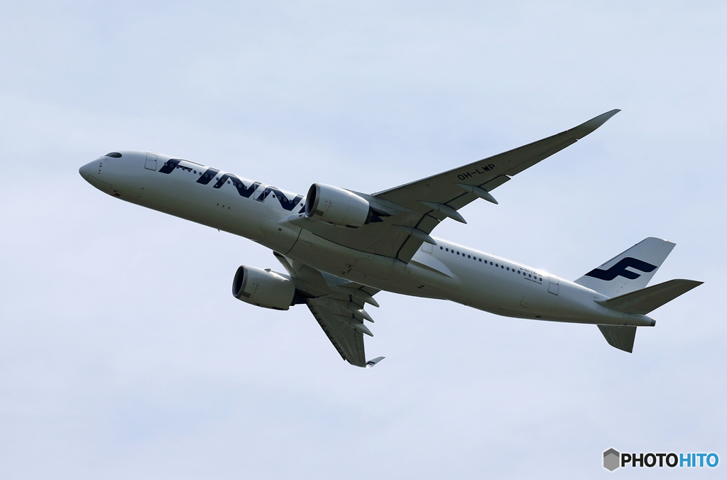 「良い空～」FINNAIR A350-941 OH-LWP 出発です