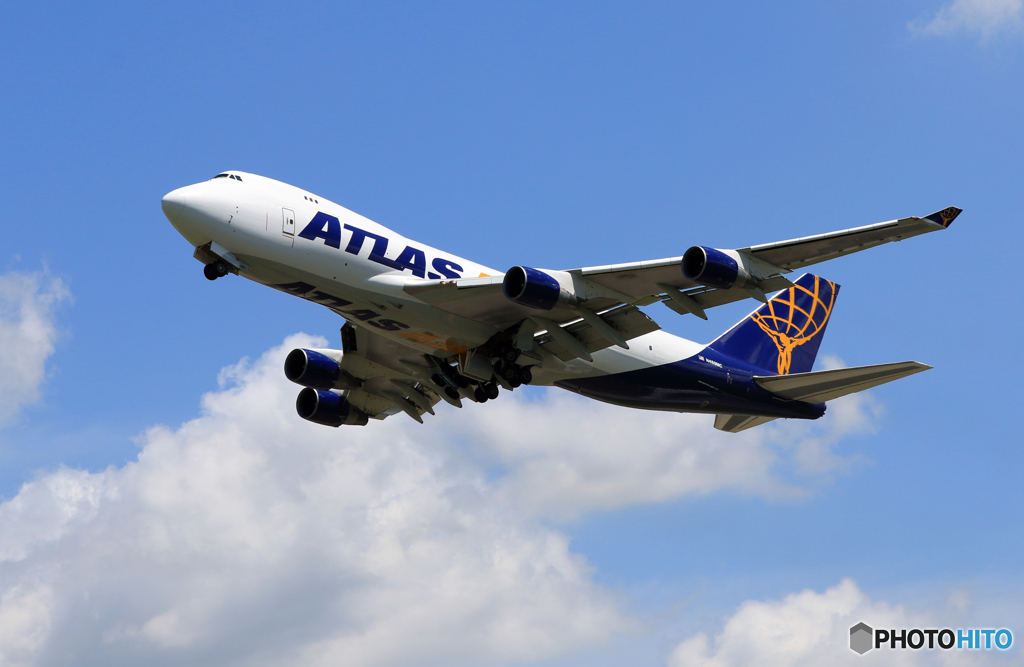 ☀「青い空」が一番　ATLAS 747ジャンボ  