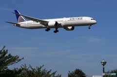「青色が好き」UNITED 787-10 新型機 到着　