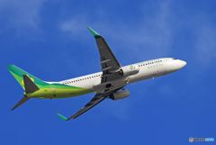 「はれー」 春秋航空 737 JA02GR 出発です