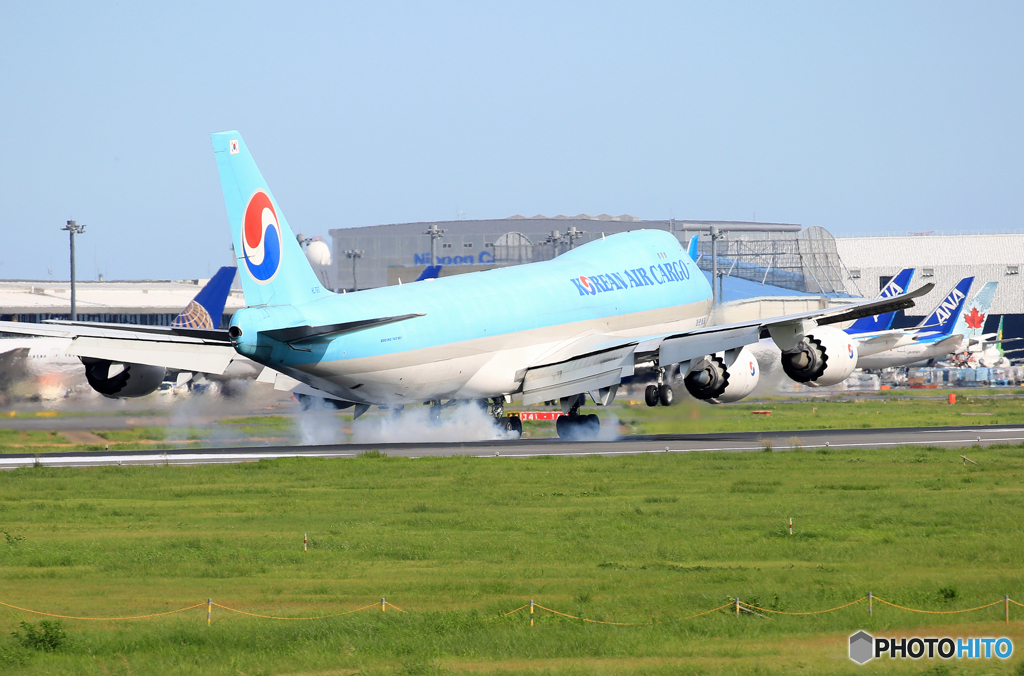 「そらー」 KOREAN 747-8 HL7617 Landing