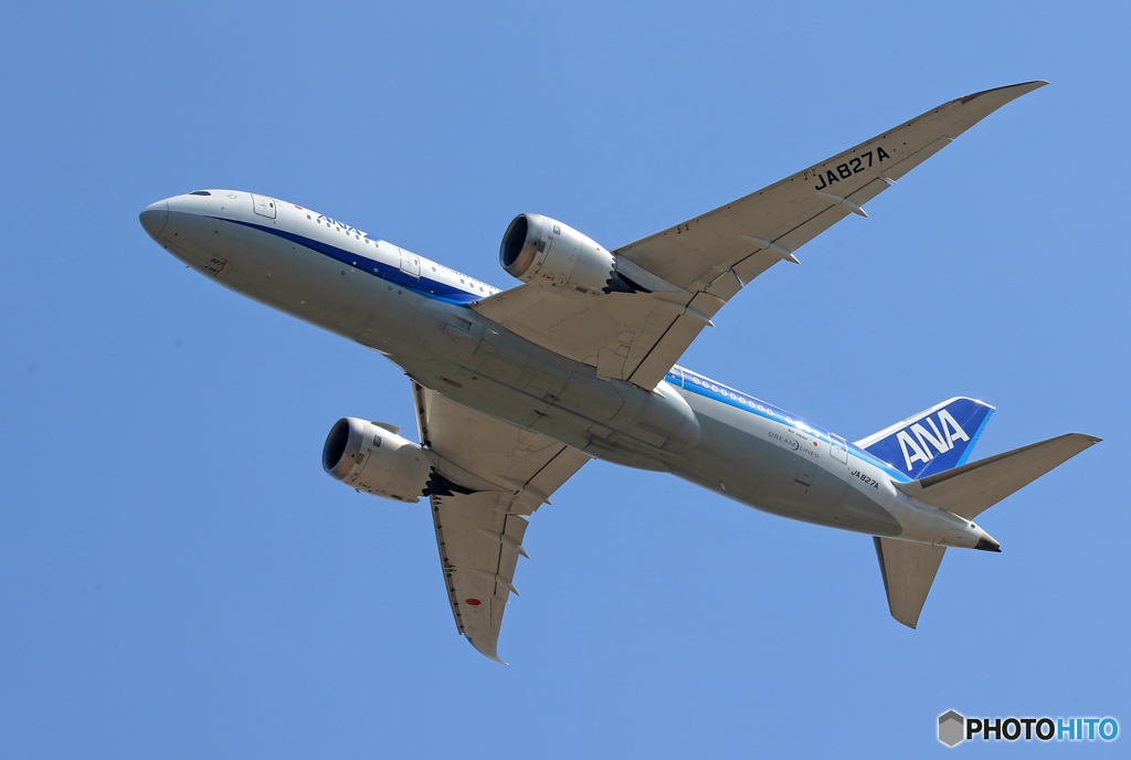 「群青」 ANA 787-8 JA827A Takeoff
