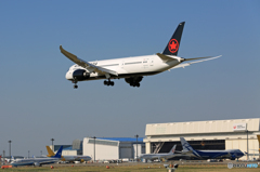「青が好き」 AIR CANADA 787-9 C-FRSR 着陸します