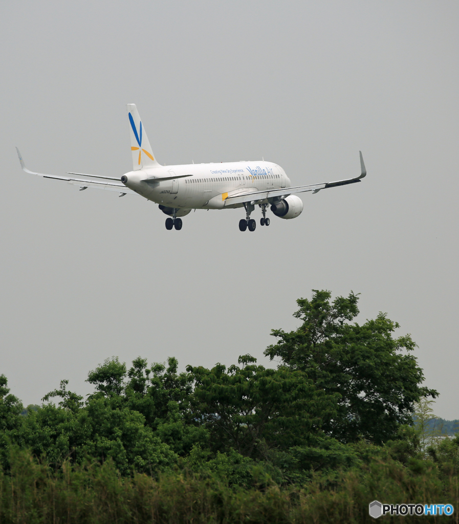 「スカイ」 バニラ A320-214 JA02VA Landing